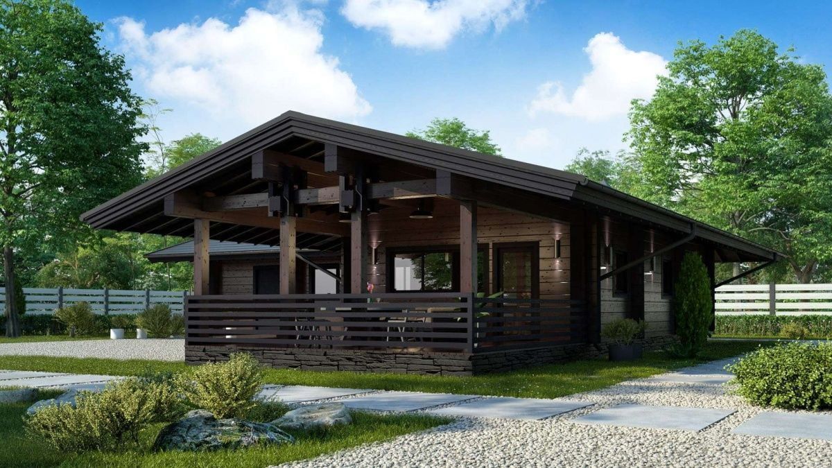 Финская баня из бруса Морейн