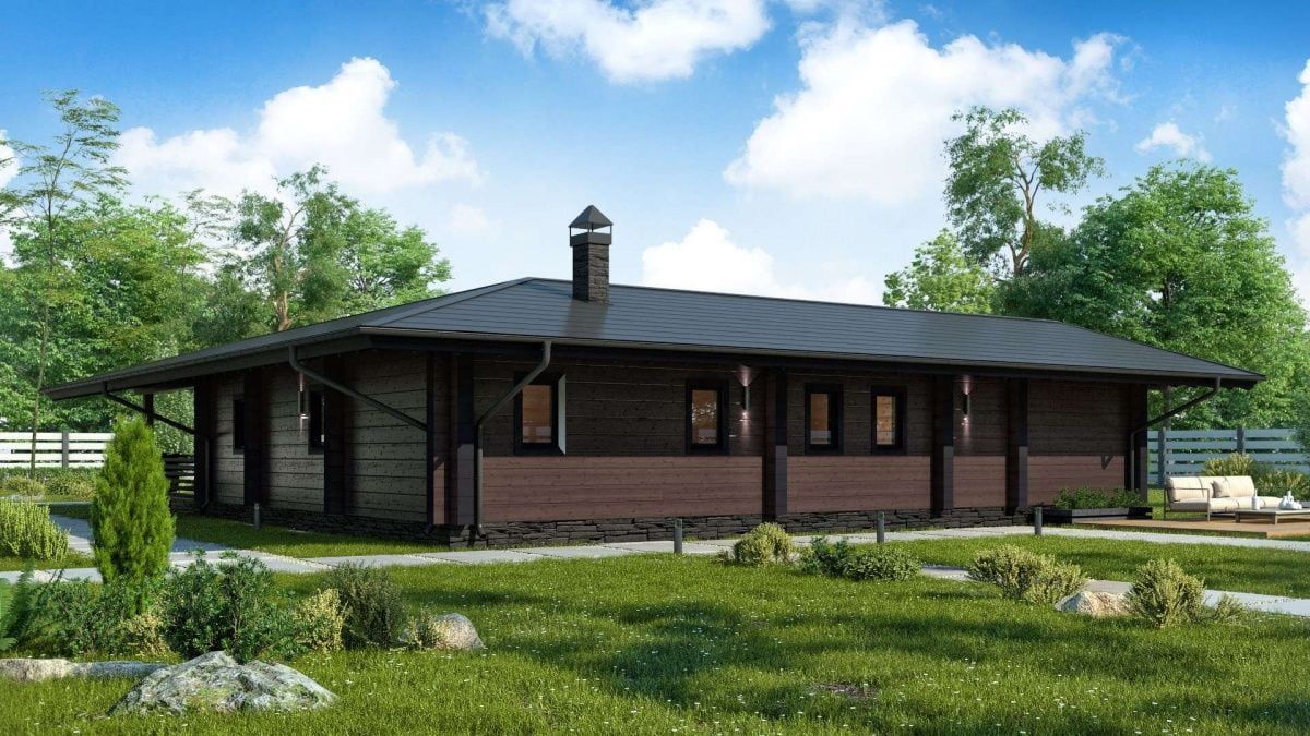 Финская баня из бруса Морейн