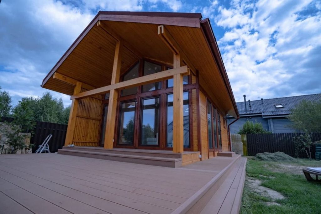 Фахверковая баня «Берлин» 9х5 - фото процесса строительства