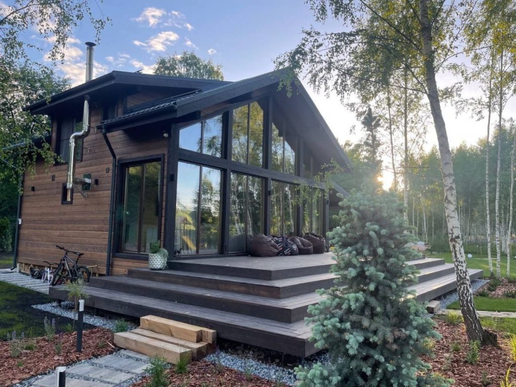 Фахверковая баня «Милан» 8х8