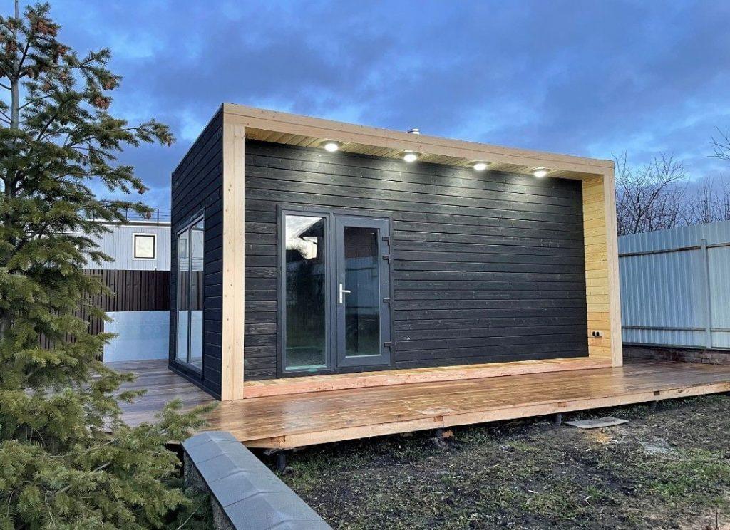 Мобильная баня 7х3.5 (Мерида) - фото процесса строительства