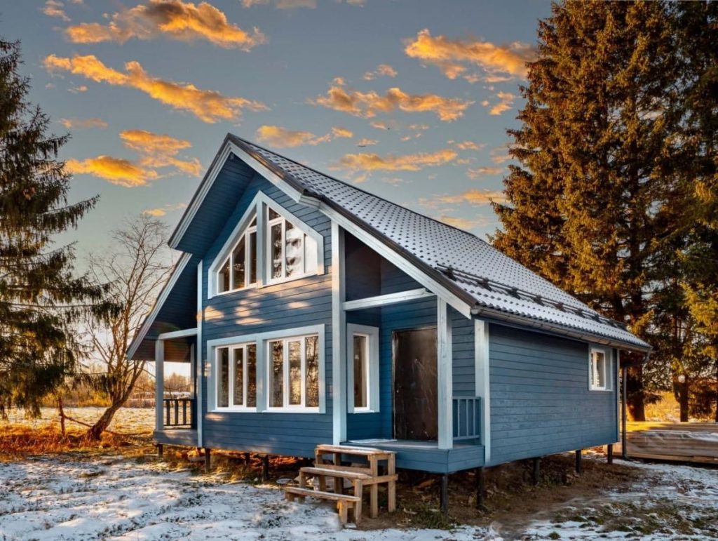 Финская баня «Висбаден» 7х8 - фото процесса строительства