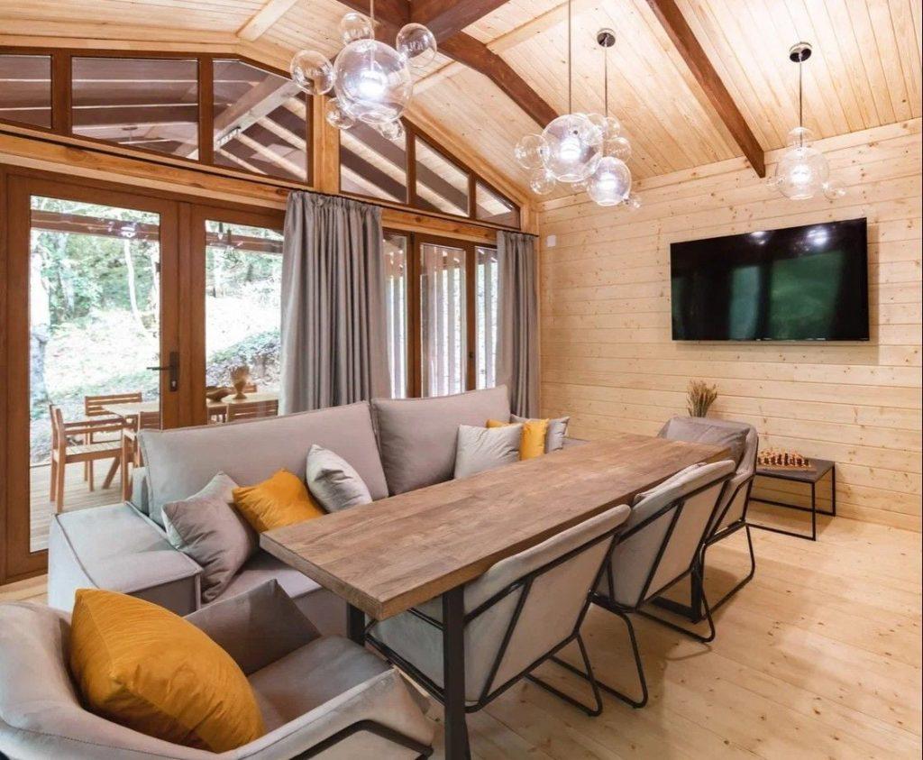 Коммерческая баня в Абрау-Дюрсо - фото процесса строительства