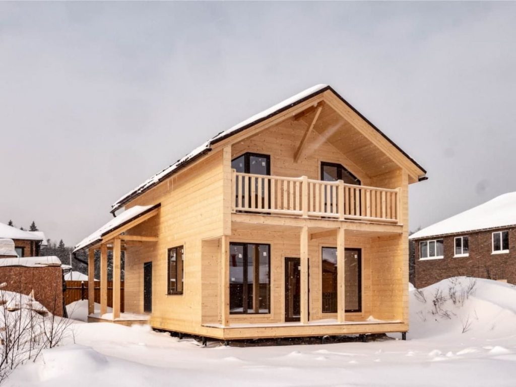 Барнхаус «Дублин» 6х10 - фото процесса строительства