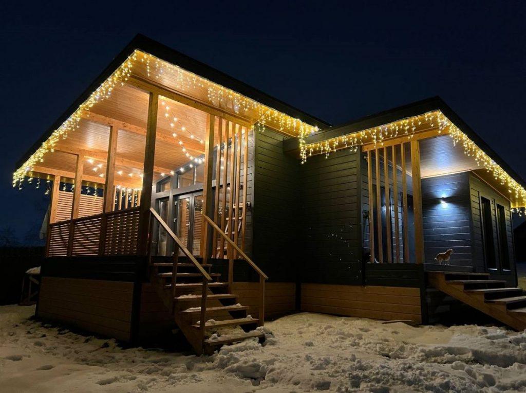 Дом-баня Астория - фото процесса строительства