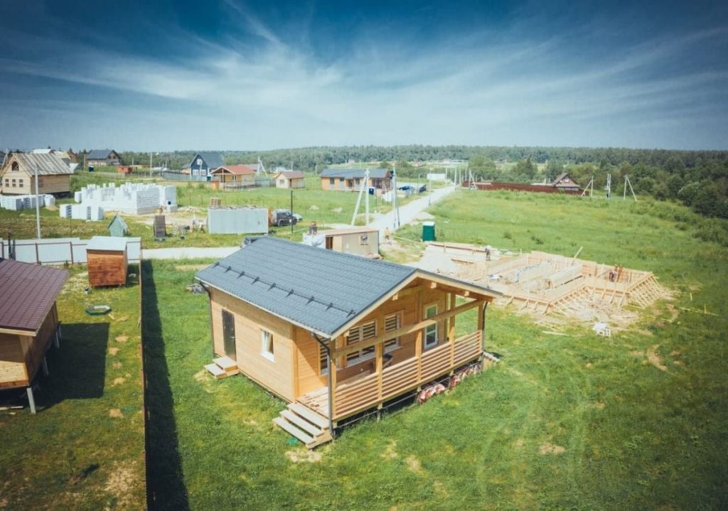 Каркасная баня 4х4 - фото процесса строительства