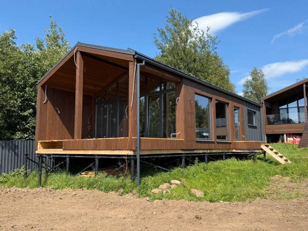 Каркасная баня Дортмунд 2.0 - фото процесса строительства