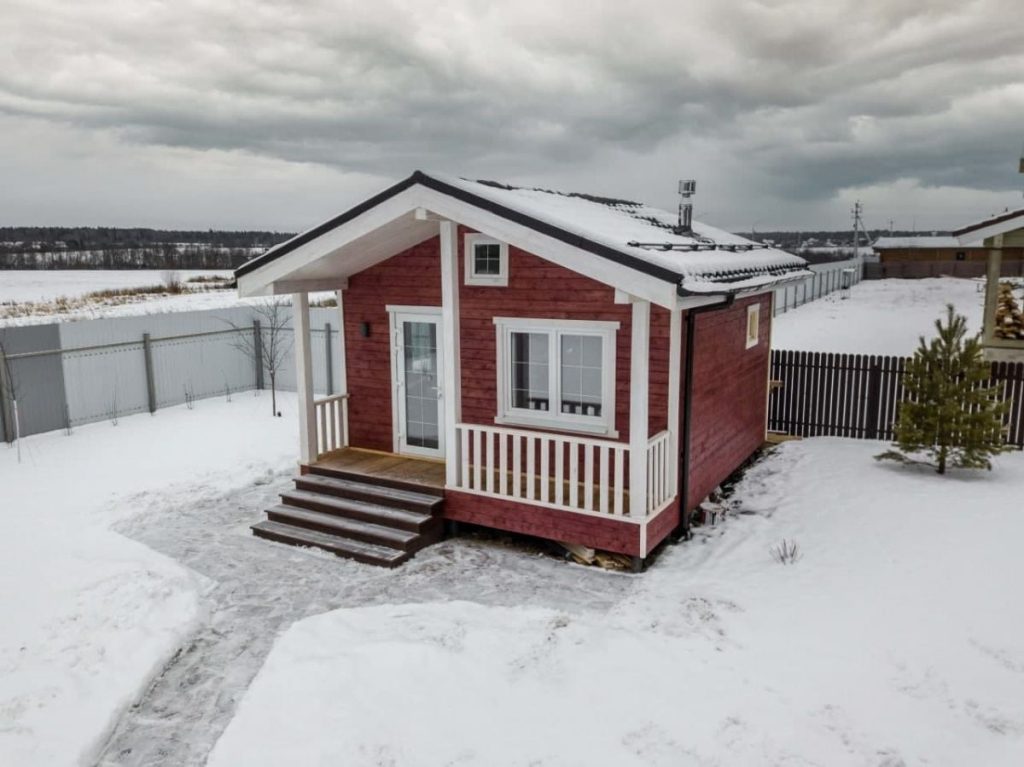 Финская баня «Франкфурт Medium» 5х6 - фото процесса строительства