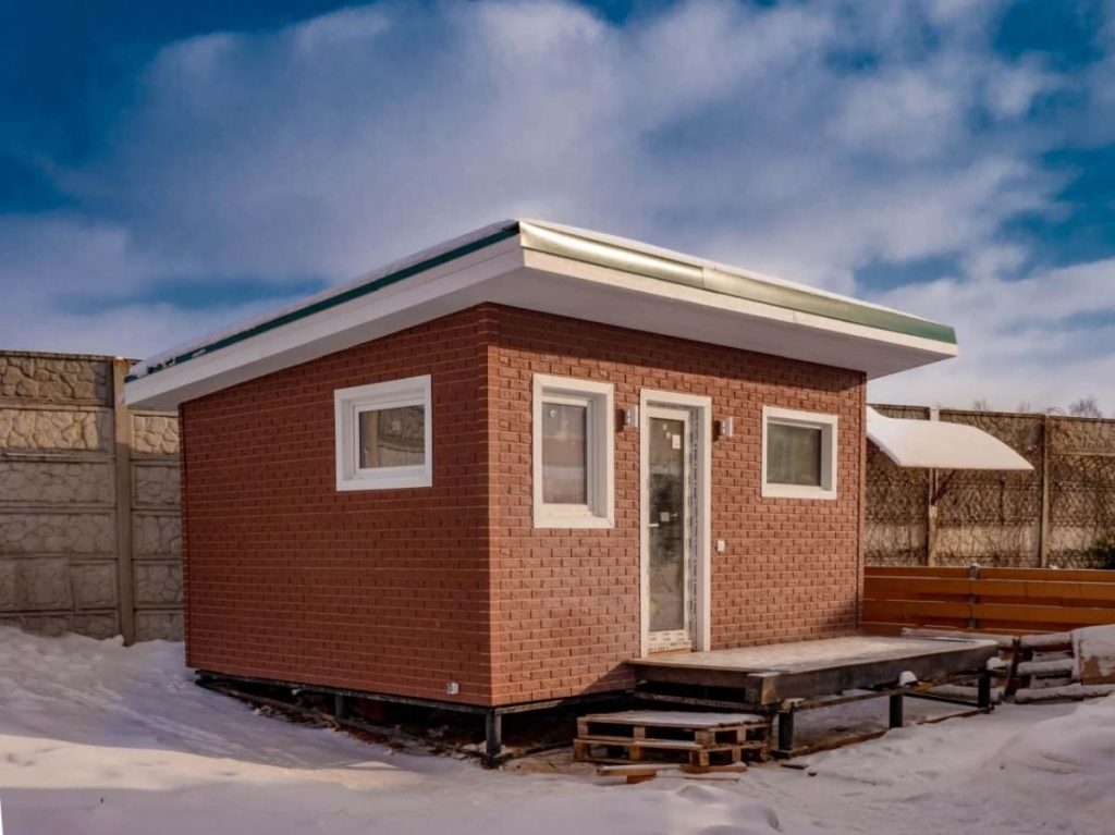 Каркасная баня 5х2,5 - фото процесса строительства