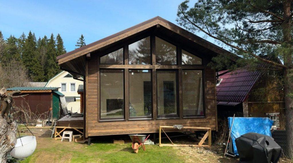 Фахверковая баня «Магдебург»6х6 - фото процесса строительства