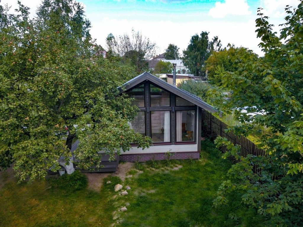 Фахверковая баня «Магдебург», 6х6 - фото процесса строительства