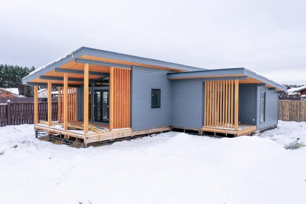 Финская баня «Астория» 10×14 - фото процесса строительства