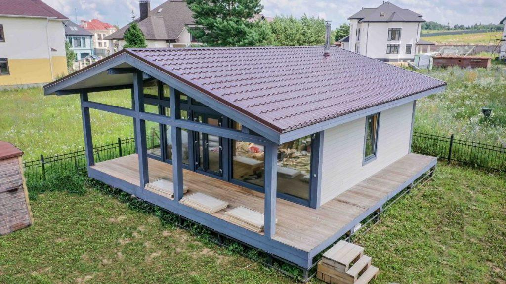 Фахверковая баня «Бремен» 9х8 - фото процесса строительства