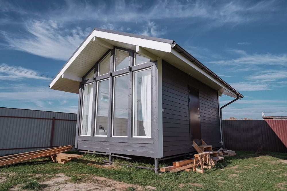 Фахверковая баня «Дюссельдорф» 6х4 - фото процесса строительства