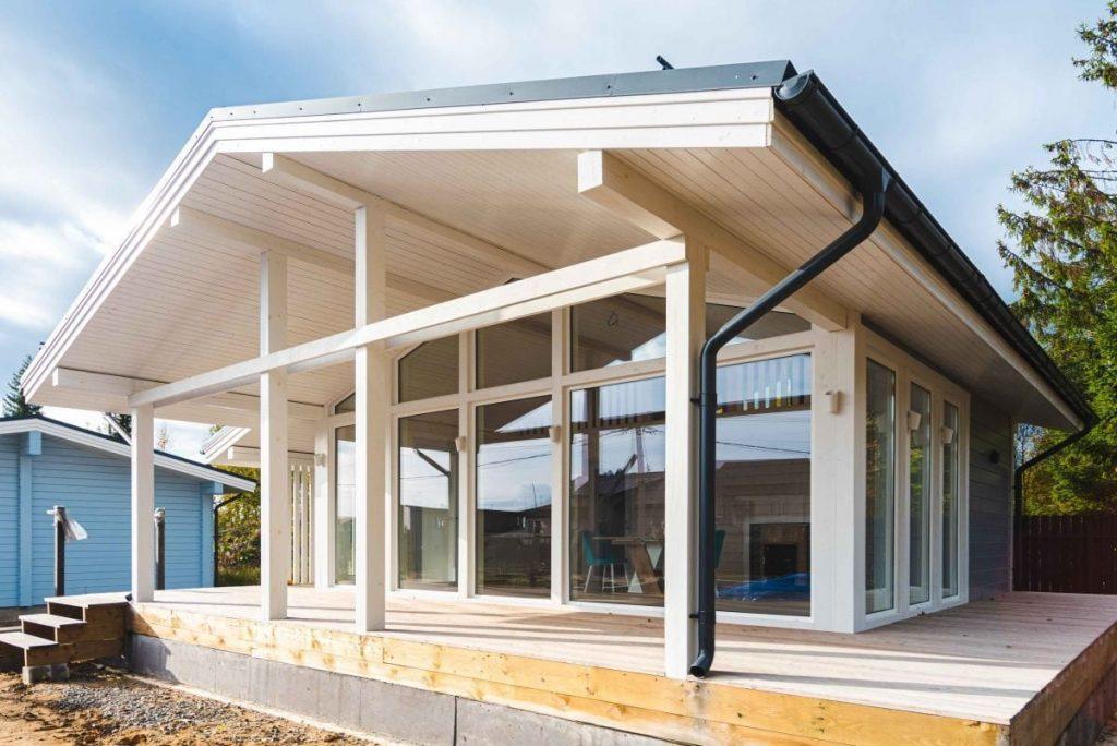 Индивидуальный проект в стиле Шале - фото процесса строительства