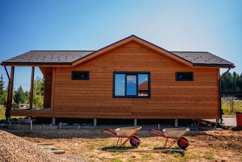 Финская баня «Мичиган» 13х6 - фото процесса строительства