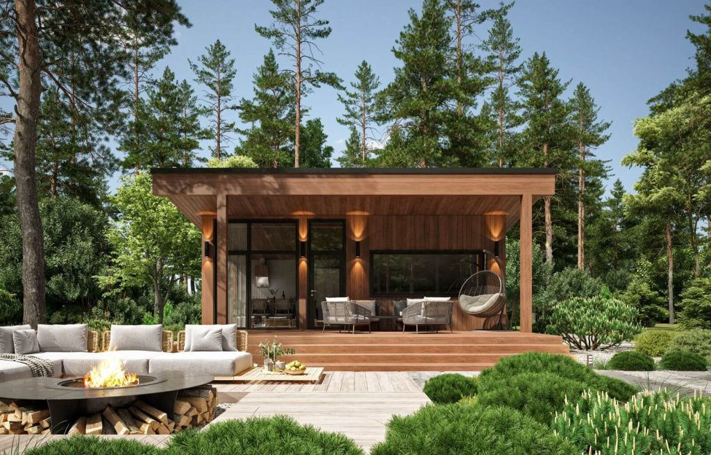 Каркасная баня Виго (8×8)