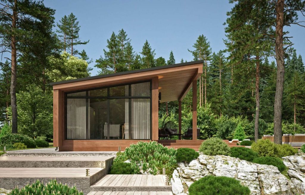 Каркасная баня Виго (8×8)