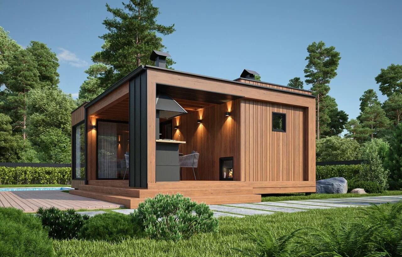 Модульная баня Lounge 02