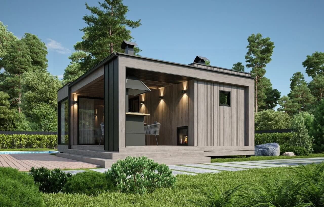 Модульная баня Lounge 03