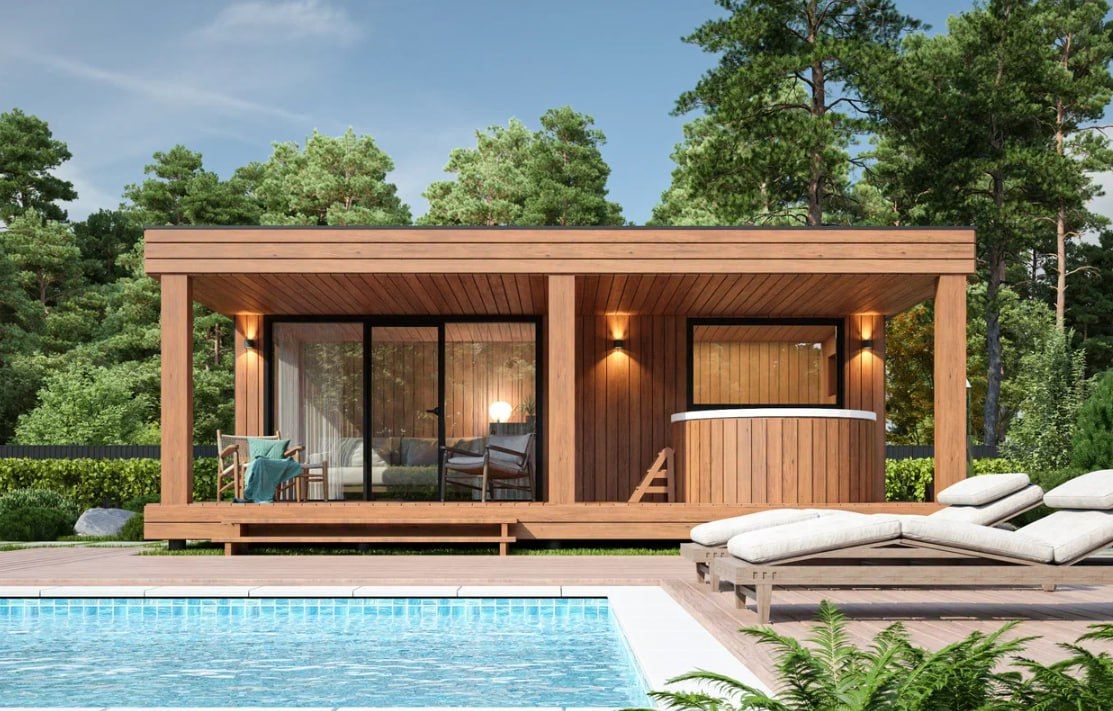 Модульная баня Panorama 02