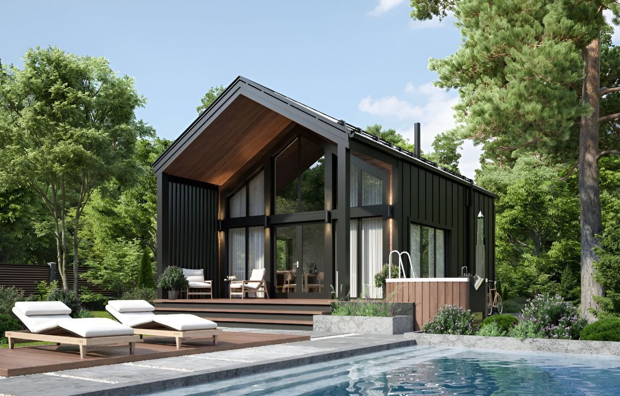 Каркасная баня Нант (10х8)