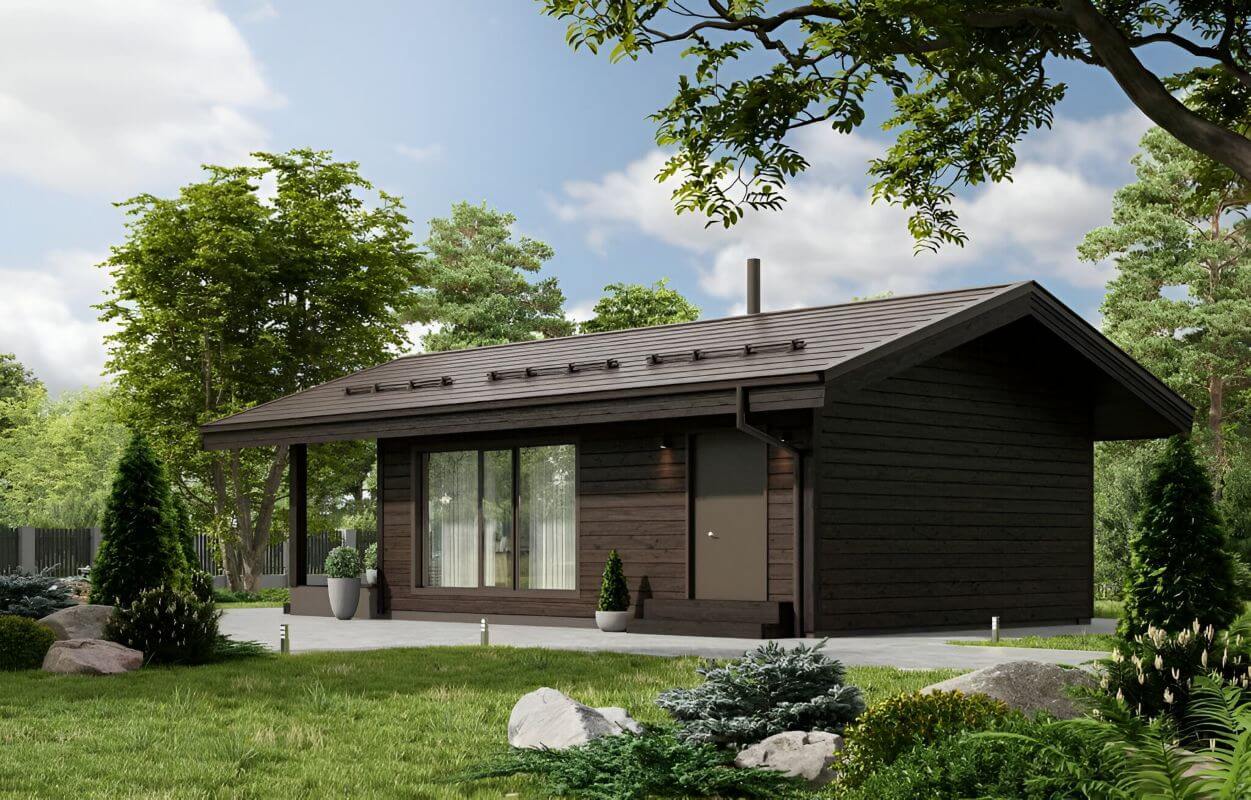 Каркасная баня Эвора (11×6)