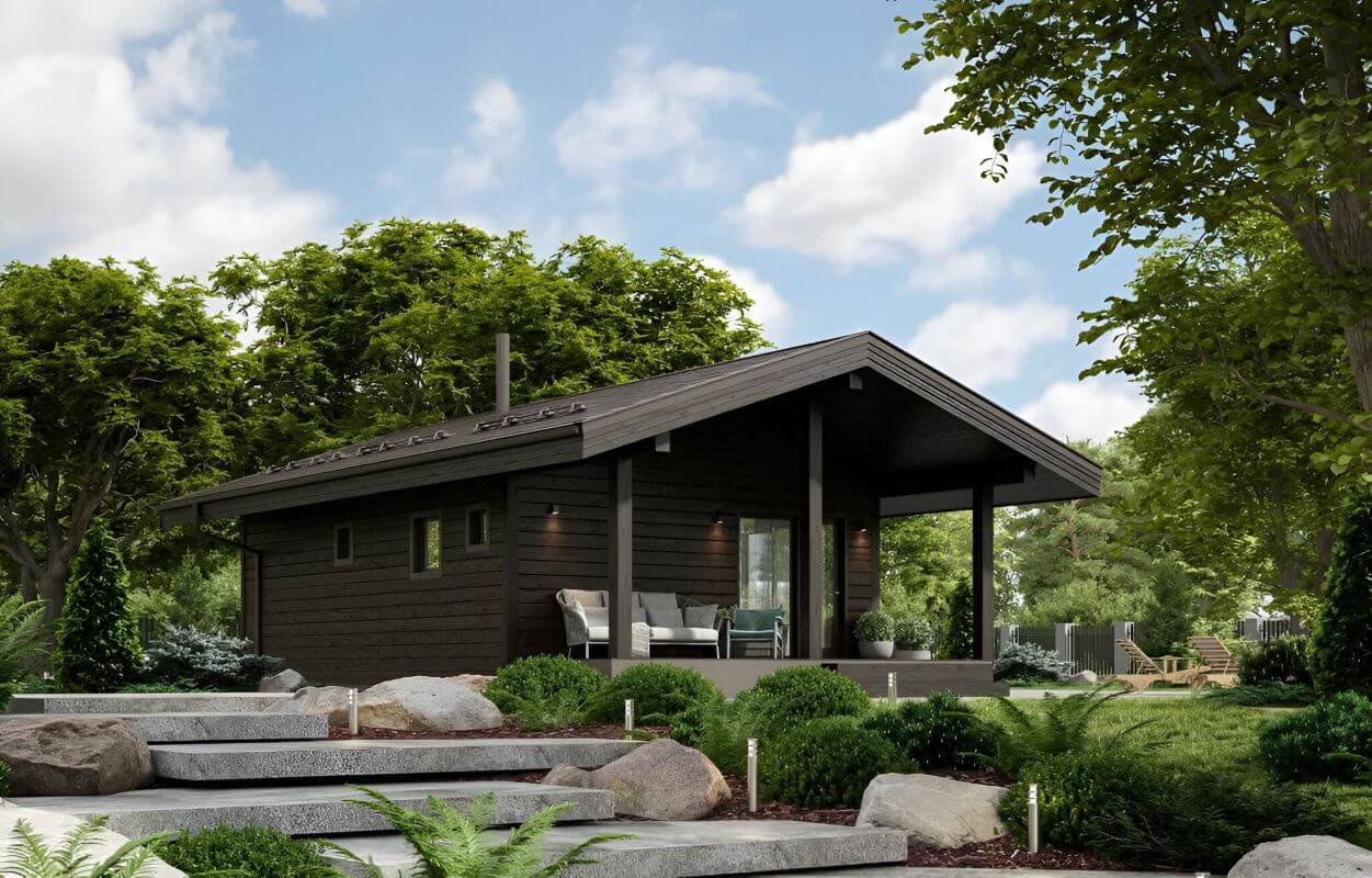 Каркасная баня Эвора (11×6)