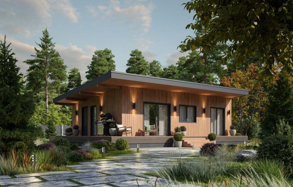 Каркасная баня Фрайбург (11х10)