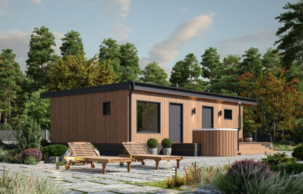 Каркасная баня Фрайбург (11х10)