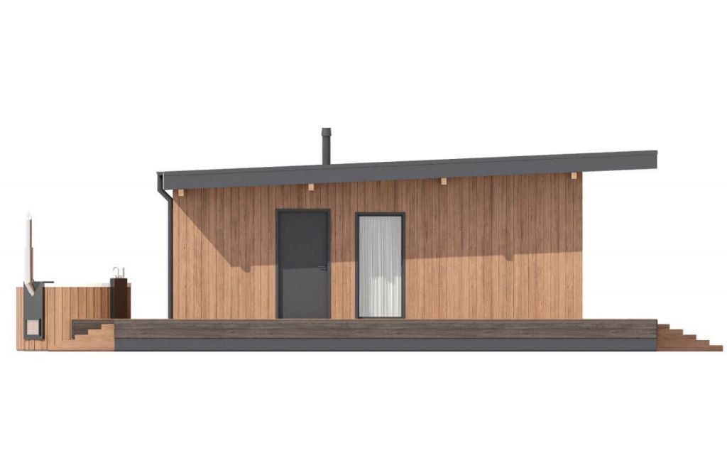 Каркасная баня Фрайбург (11х10)