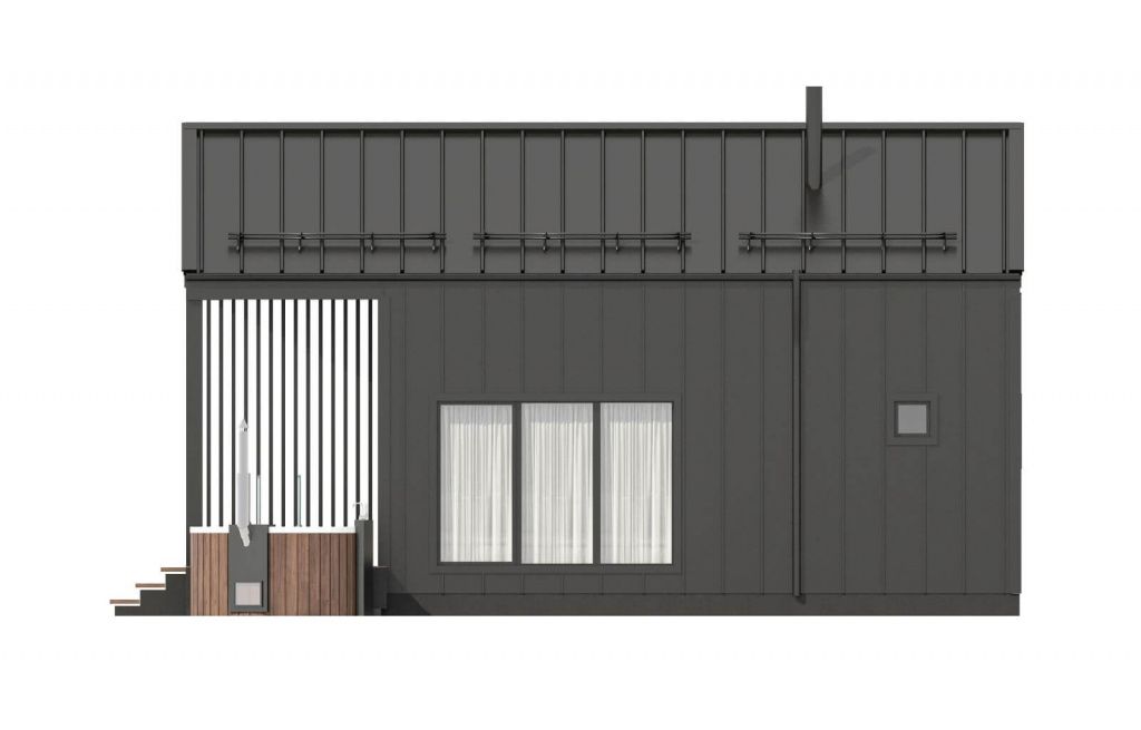 Каркасная баня Нант (10х8)