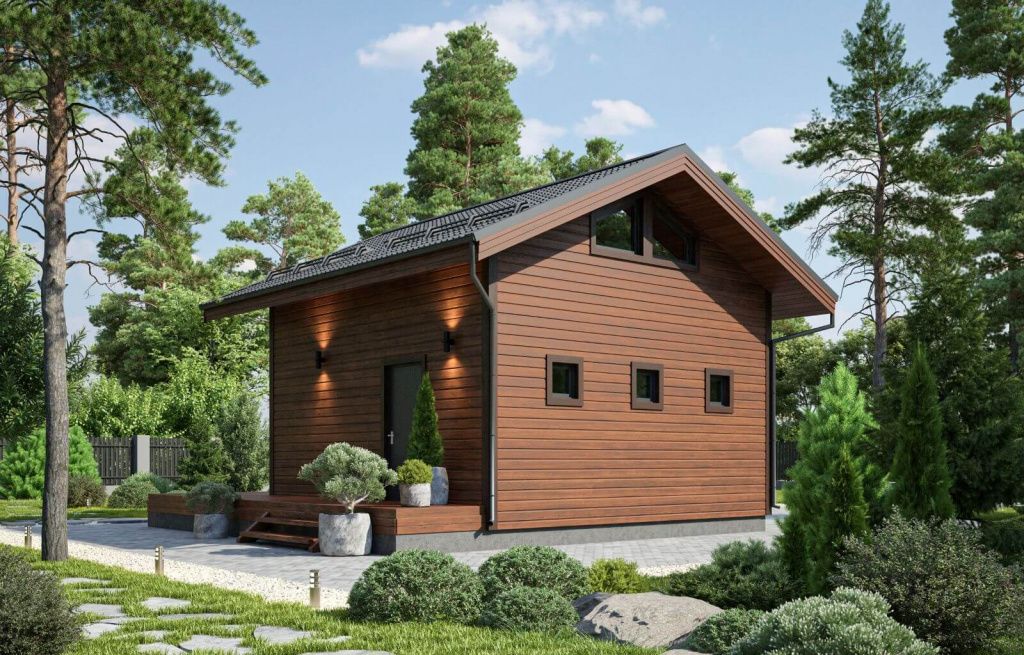 Каркасная баня Жерона (8×9)