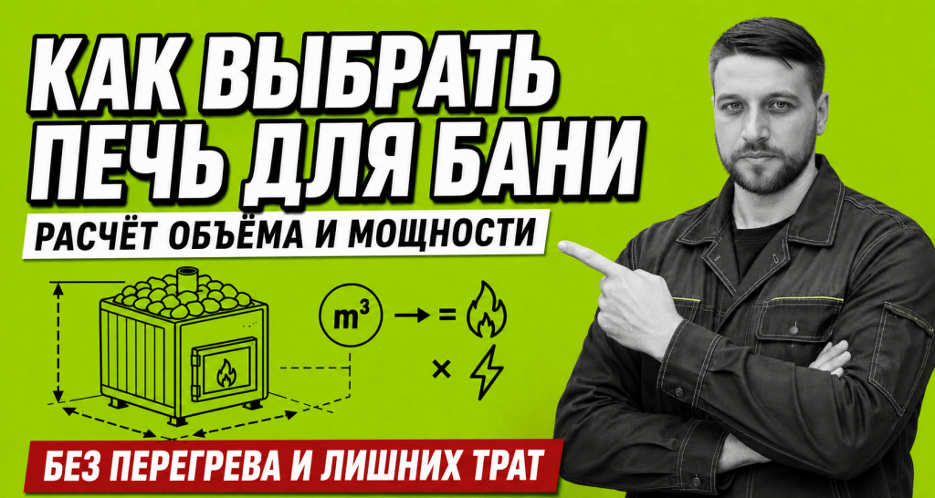 Размер печи для бани: как выбрать и не ошибиться с мощностью
