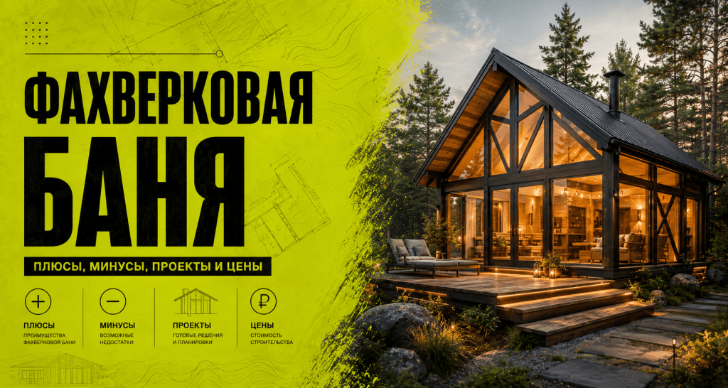 Фахверковая баня: плюсы, минусы, проекты и цены