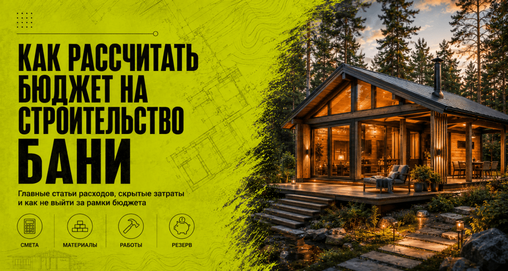 Как рассчитать бюджет на строительство бани