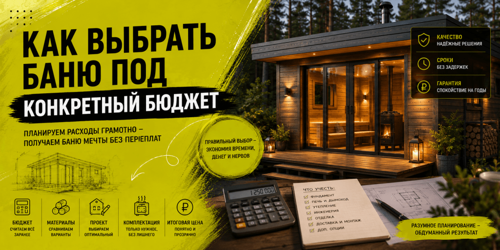 Как выбрать баню под конкретный бюджет