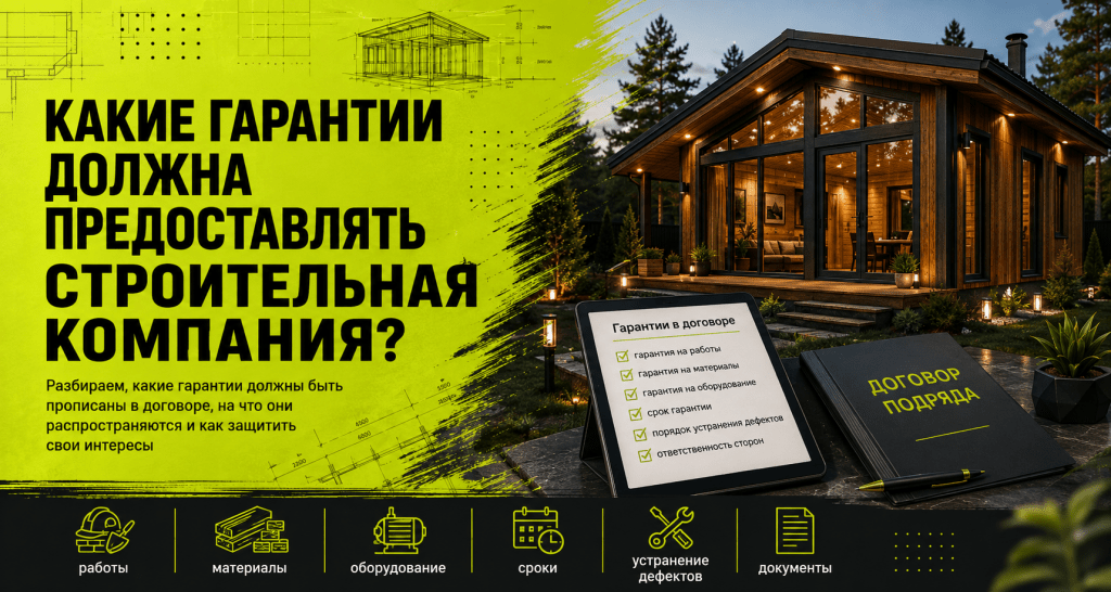 Какие гарантии должна предоставлять строительная компания?