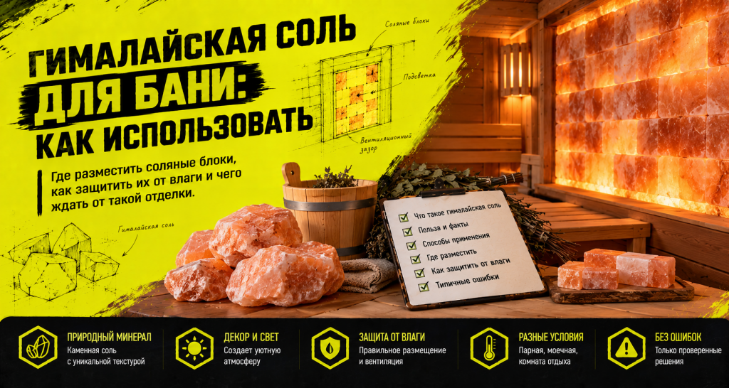 Гималайская соль для бани: как правильно использовать