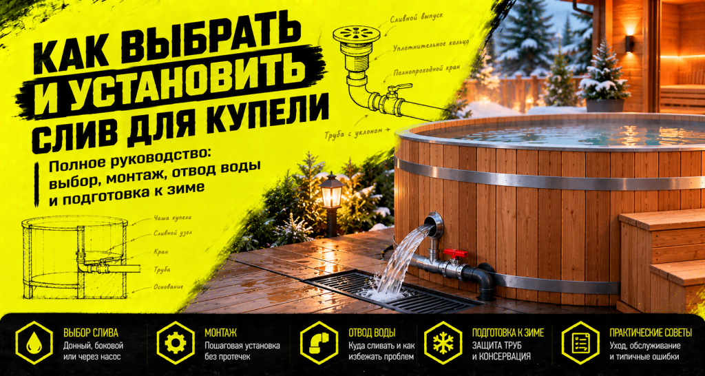 Слив для купели