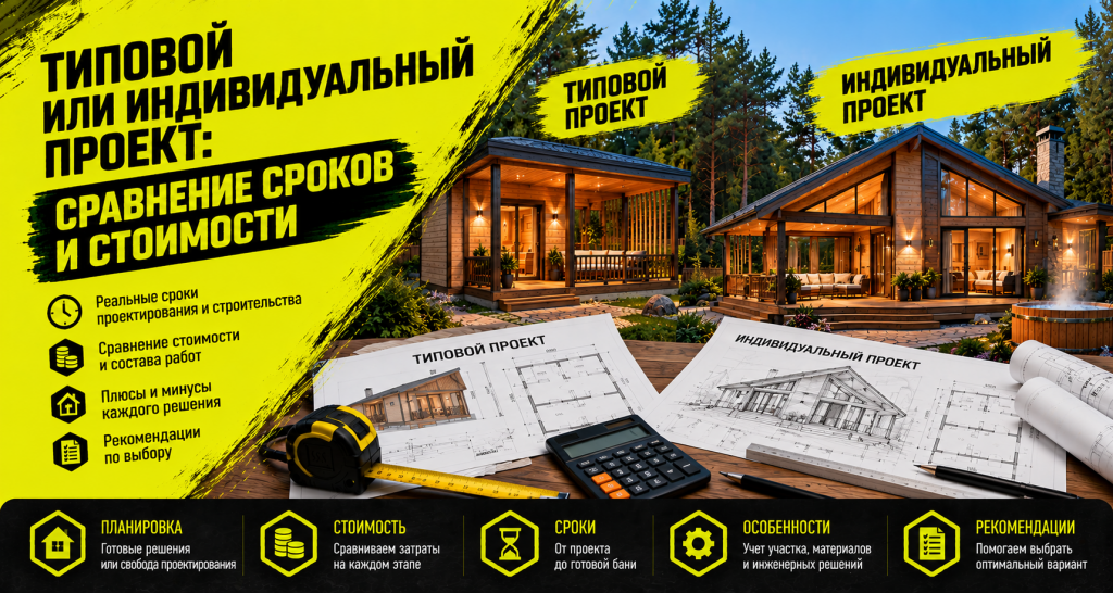 Типовой или индивидуальный проект: сравнение сроков и стоимости